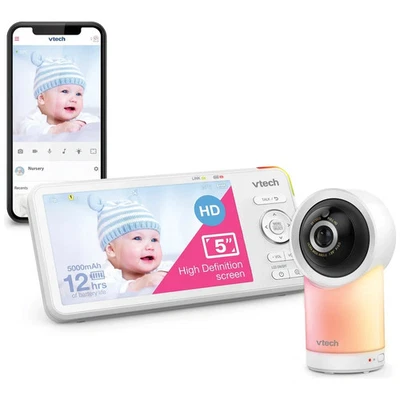 VTech RM5766HD Smart WiFi Video Baby Monitor 5″ LCD Screen - Image 1 of 4