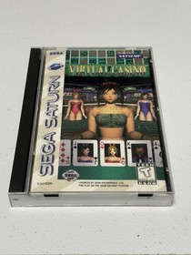Sega Saturn - Virtual Casino W/ Registration Card Tested Authentic