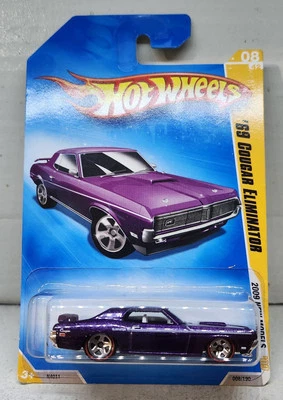 Mercury Cougar 1969 Hot Wheels #8/42 2009 nuevos modelos/neumáticos Redline de Malasia Foto 1 de 3
