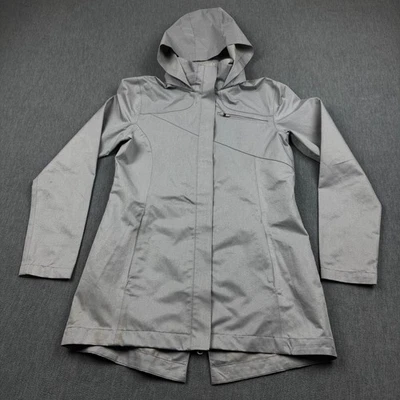 Mondetta Women Jacket Small Gray Windbreaker Hooded Full Zip Rain Coat Outdoor - Image 1 of 4