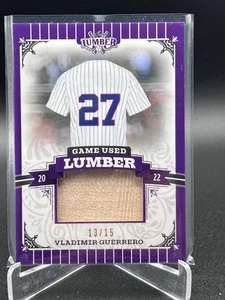 2022 Leaf Lumber Game Used Vladimir Guerrero Game Used Bat /15 - Picture 1 of 2