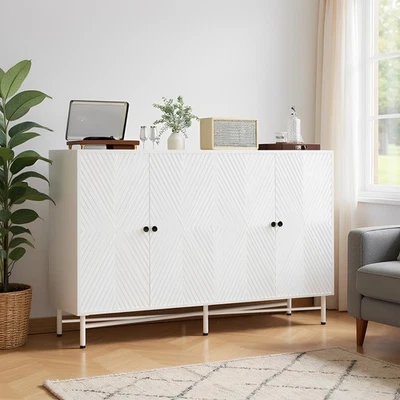 Kitchen Pantry Cabinet w/Adjustable Shelves Sideboard Buffet Cupboards Storage🌟 - Image 1 of 4