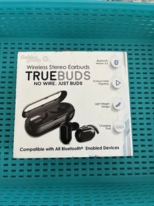 NEW Gabba Goods TRUEBUDS - Wireless Stereo Earbuds Bluetooth Version 4.2 - Picture 1 of 7