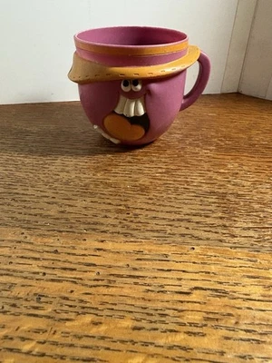 Taza de plástico Rudi Tutti Frutti Pillsbury 1974 cara divertida promoción Foto 1 de 4