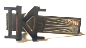 Vintage IKE Dwight Eisenhower Gold Tone Tie Clip - Picture 1 of 2