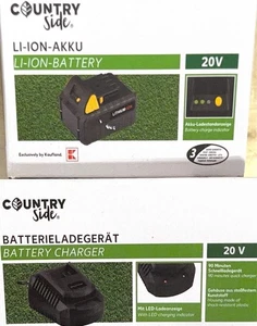 20V 3.0AH Li-Ionen Akku + Ladegerät  für Country Side ( Akkurasentrimmer) - Bild 1 von 5