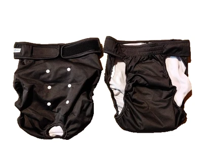 Моющиеся подгузники для собак женского пола (2 упаковки), XX-большие многоразовые подгузники без утечек для собак - Изображение 1 из 4