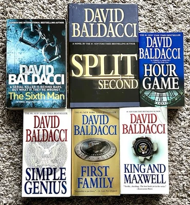 David Baldacci Sean King & Michelle Maxwell Complete Series Set 1-6 Mixed Lot 6 Foto 1 de 4