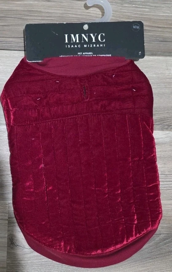 Ropa para mascotas Isaac Mizrahi nueva con etiquetas, roja, M Foto 1 de 4