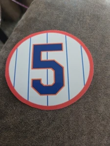 DAVID WRIGHT NY METS RETIRED #5 STICKERS, LAPTOPS,TABLETS... 4" DIAMETER - Picture 1 of 1