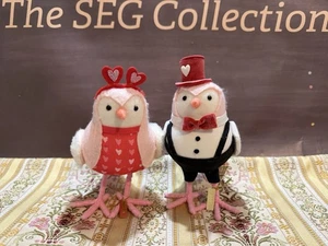 Spritz Target Birds Vida & Beau 2021 Hearts With Leg Tags SET of 2 - Picture 1 of 14