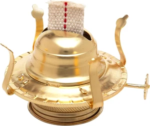 Creative Hobbies Brass Plated Oil Burner with Cotton Wick - Replacement for Anti - Picture 1 of 12