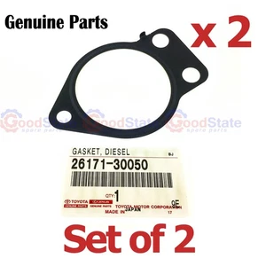 Genuine Toyota Prado 150 Series KDJ 1KD 3.0 Diesel EGR Connector Pipe Gasket x2 - Picture 1 of 3