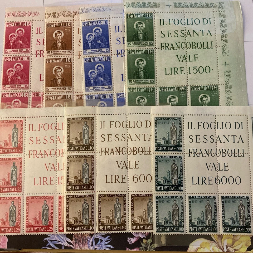 Vatican Corner Blocks Of 5 Mnh - Image 1 of 1