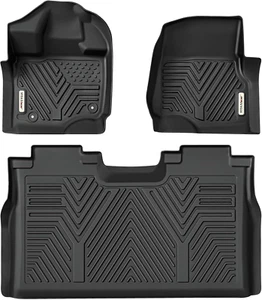 Floor Mats Fit for Ford F-150/F150 Lightning Supercrew Cab 2025-2015(Rear W/O U- - Picture 1 of 9