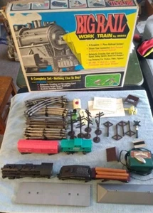 Marx Big Rail Work Train Set VTG Made In USA - Picture 1 of 18