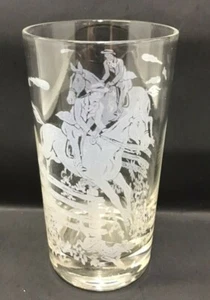 Vintage The Sportsman Horse Drinking Glass Equestrian Western Cocktail - Picture 1 of 6