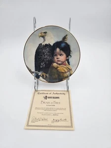 Brave & Free 1986 Plate 1st Issue Pride of America's Indians Perillo Retired Vnt - Picture 1 of 2