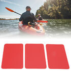 (Rouge) 3 pièces patchs de kayak imperméable PVC patch radeau caoutchouc patchs de réparation bateau ST