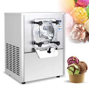 Commercial Hard Serve Ice Cream Machine Ice Auto Clean Cream Maker Restaurants - Picture 1 of 14