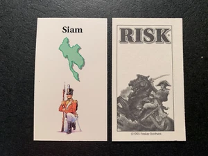 Risk 1993 SIAM TERRITORY CARD Game Replacement Piece Parker Brother - Picture 1 of 2