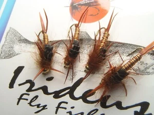 Irideus SLO Leggy Hellgrammite Nymph Flies Fly Fishing Flies Trout Flies - Picture 1 of 4