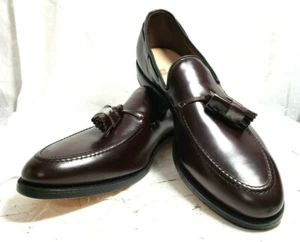 Allen Edmonds Mens Loafers slipon "Grayson" 12AAA  Burgundy solid leather NWOB - Picture 1 of 12