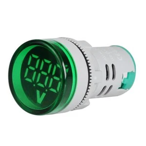 Indicatore di tensione alternata, 22 mm, display digitale LED rotondo, voltmetro - Imagen 1 de 4