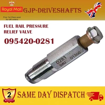 VÁLVULA DE ALIVIO DE PRESIÓN DE RIEL DE COMBUSTIBLE PARA MITSUBISHI L200 2.5 DI-D 095420-0281 Foto 1 de 4