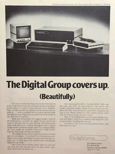 The Digital Group Denver CO Gabinetes de Computadora Personal Anuncio Impreso De Colección 1977 - Imagen 1 de 4