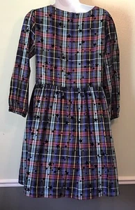 Mädchen J Crew Crewcuts mehrfarbiges Kleid L/S Größe 14 neu mit Etikett - Bild 1 von 4