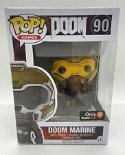 Funko POP Gold Doom Marine 90 Gamestop Exclusive Doomguy Space Marine