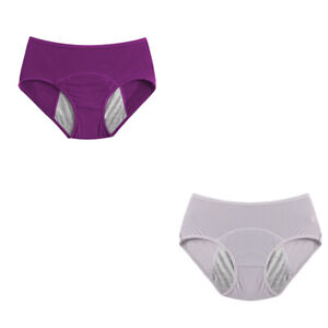 2Pack Leakproof Period Panties Menstrual Physiological Plus Size Women Underwear