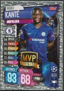 TOPPS MATCH ATTAX 2019-20- #275-CHELSEA-N'GOLO KANTE-MVP-LÁMINA PLATEADA - Imagen 1 de 1