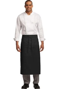 Port Authority Full Bistro Apron Large Front pocket Pen Pocket A701 - Picture 1 of 5
