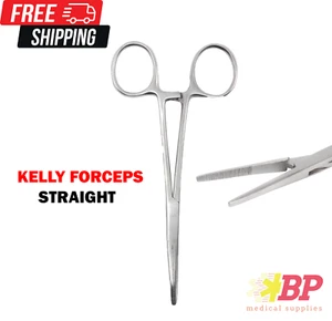 Kelly Hemostat Locking Forceps Straight 5.5" Surgical Instruments - Picture 1 of 4