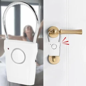 Portable Door Handle Alarm 120dB Window Alarm Door Security Alarm Home Travel - Picture 1 of 12