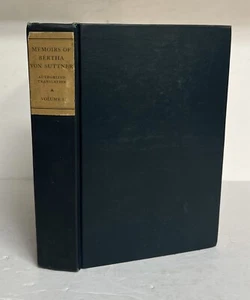 MEMOIRS OF BERTHA VON SUTTNER: THE RECORDS OF AN EVENTFUL LIFE Vol 1 HC 1910 - Imagen 1 de 22