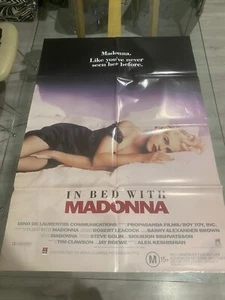 IN BED WITH MADONNA Australian Movie Poster pop music concert film - Picture 1 of 1