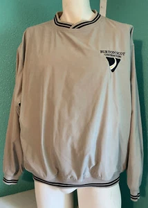 Ping Golf Windbreaker Men's Size Medium Tan Pullover - Picture 1 of 3