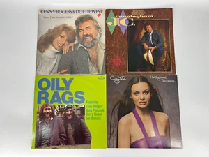 Country  Music LP 4 Lot Records -  Crystal Gayle Kenny Oily Rags Cunningham - Picture 1 of 2