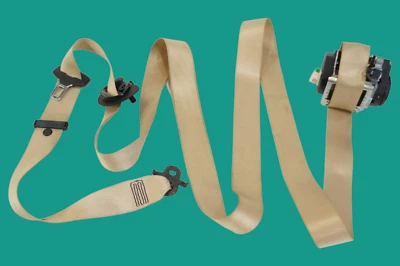 cinturón seguridad pasajero delantero derecho beige tostado bmw oem f10 550i 535i 528i 2011-2016 Foto 1 de 4