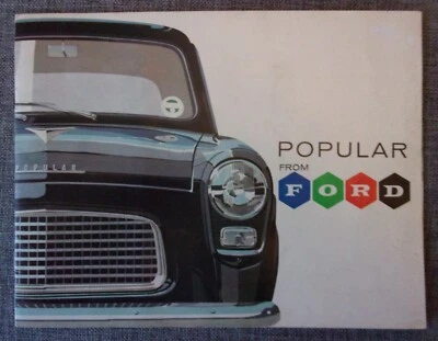 FORD POPULAR 100E orig 1961 UK Mkt Full 16pp Sales Brochure - De Luxe - Image 1 of 4