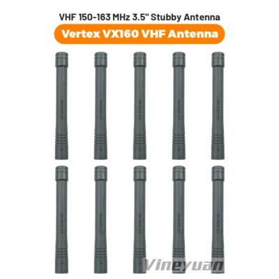 10PC VHF Stubby Antenna For Yaesu Vertex Standard VX160 VX400 VX300 VX800 FT-60R - Image 1 of 4