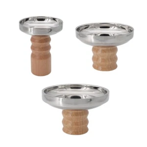 Stainless Steel Round Tray Solid Base Trays Decorative Tray Ornament - Picture 1 of 9