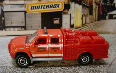 2021 Matchbox  FORD F-550 SUPER DUTY mb29☆red;FIRE & RESCUE 71 ☆LOOSE - Image 1 of 4
