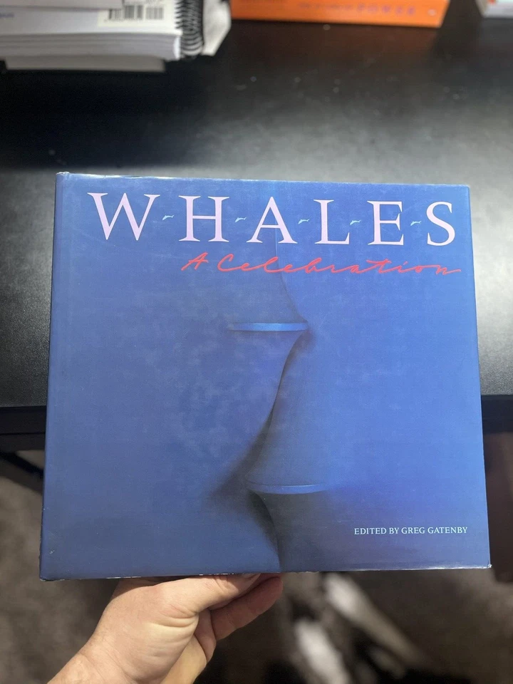 SIGNED:  Whales--A Celebration by Greg Gatenby (1983, HCDJ, 1st, VG) - Image 1 of 4