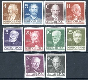 Alemania-Berlin 1953 Characters - 10 Stamps/MNH 77/86 - Picture 1 of 2