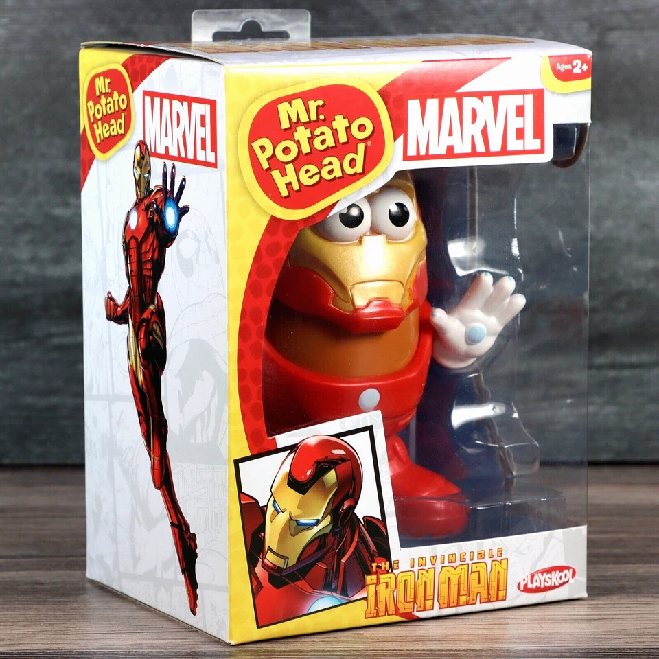 Marvel Mr. Figura Cabeza de Patata Invincible Iron Man Hasbro Playskool 2013 Sellada Foto 1 de 4