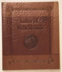 INDEX OF VICTOR RECORDS / 38 PAGES / UNUSED / PRESSED PAPER COVER - Picture 1 of 5
